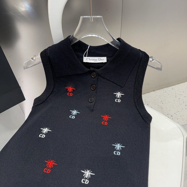 TANK TOP 624511 IN BLACK COTTON RIBBED