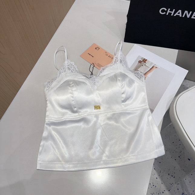 CAMISOLE 625971 IN WHITE SILK