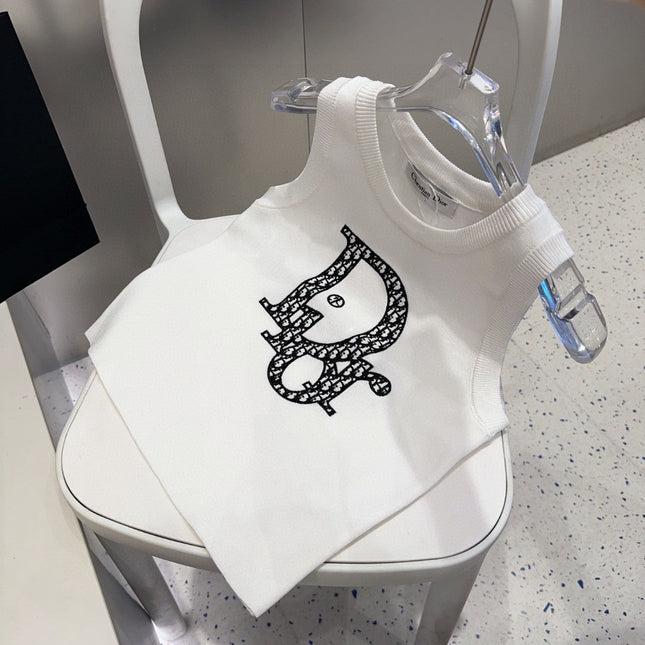 TANK TOP 627698 IN WHITE COTTON RIBBED