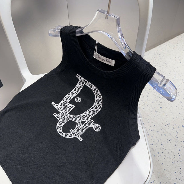 TANK TOP 627699 IN BLACK COTTON RIBBED