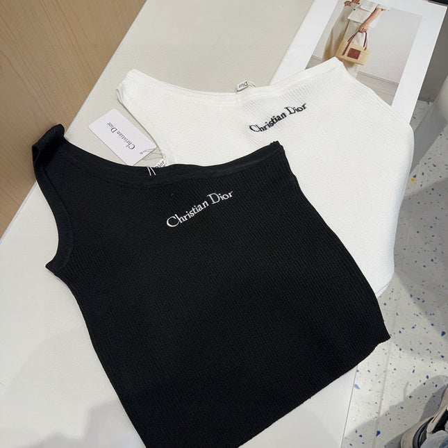 ONE SHOULDER TOP 633201 IN BLACK COTTON