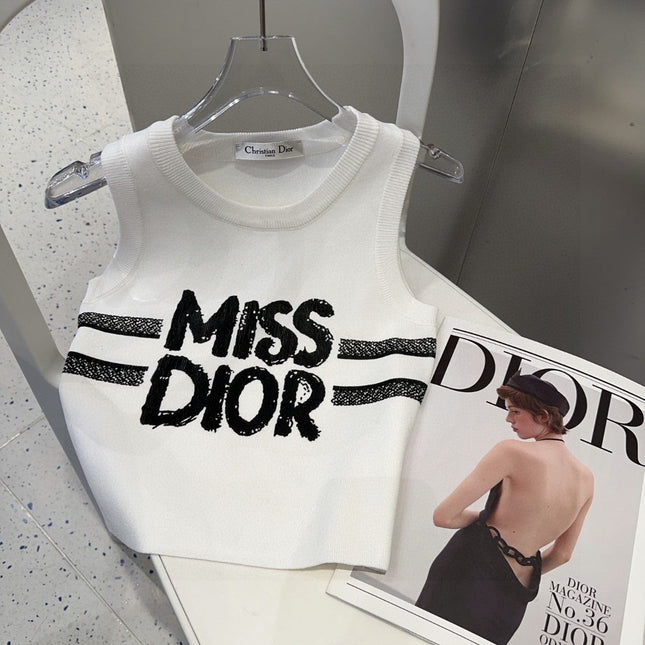 TANK TOP 638008 IN WHITE COTTON RIBBED KNIT EMBOSSED LOGO