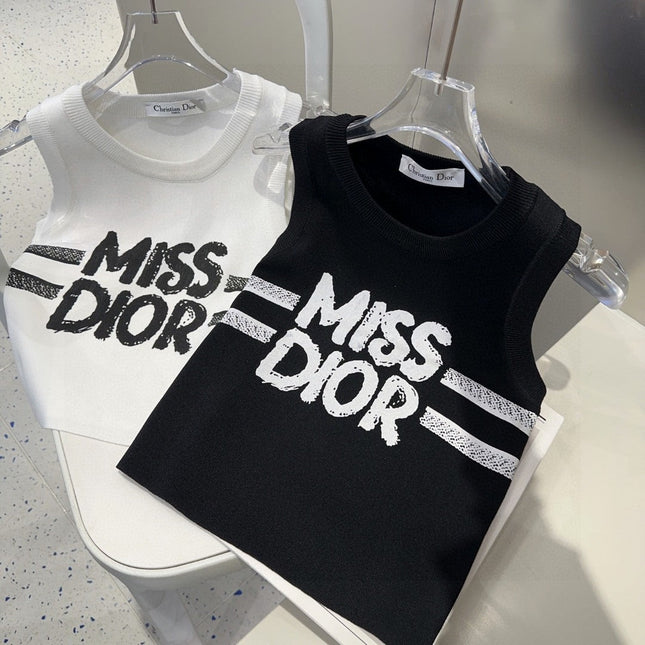 TANK TOP 638008 IN WHITE COTTON RIBBED KNIT EMBOSSED LOGO