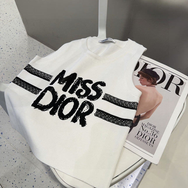 TANK TOP 638008 IN WHITE COTTON RIBBED KNIT EMBOSSED LOGO