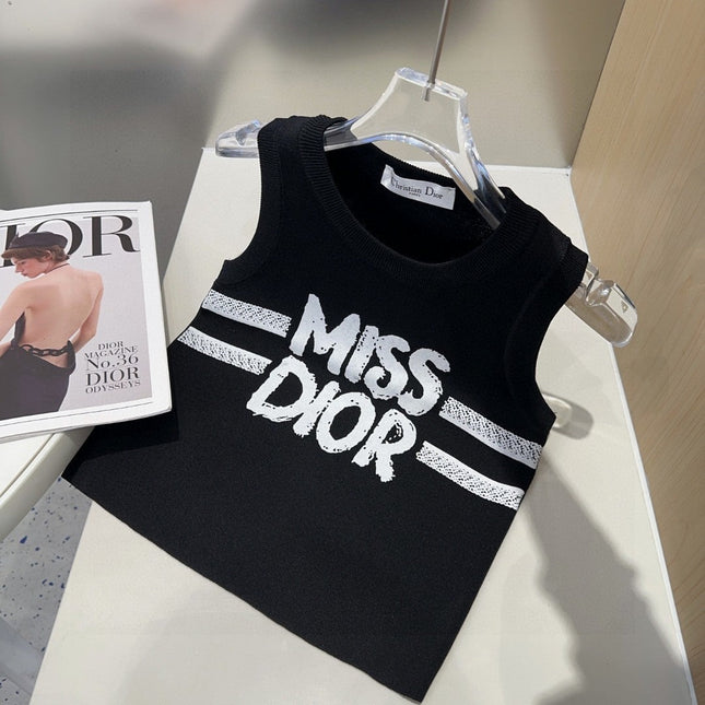 TANK TOP 638009 IN BLACK COTTON RIBBED KNIT EMBOSSED LOGO