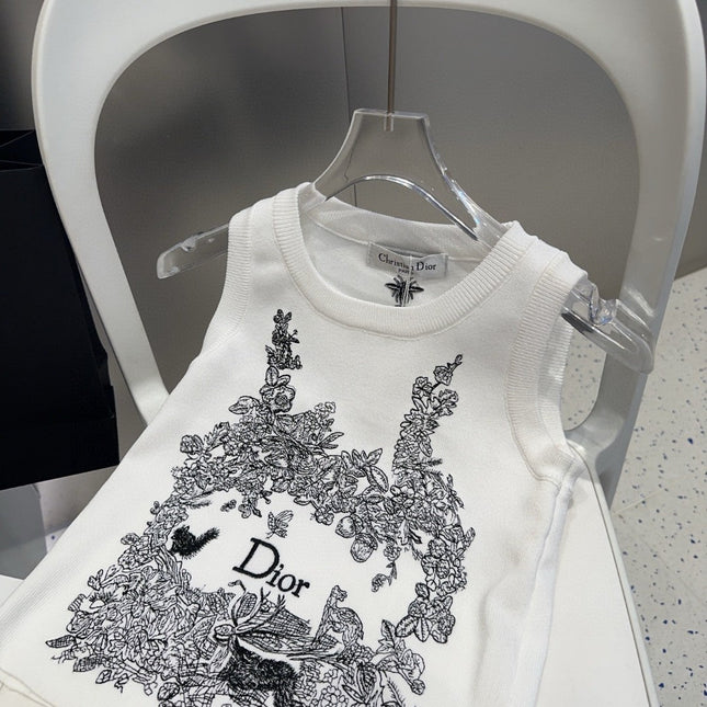 TANK TOP 639176 IN WHITE COTTON RIBBED KNIT