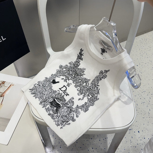 TANK TOP 639176 IN WHITE COTTON RIBBED KNIT