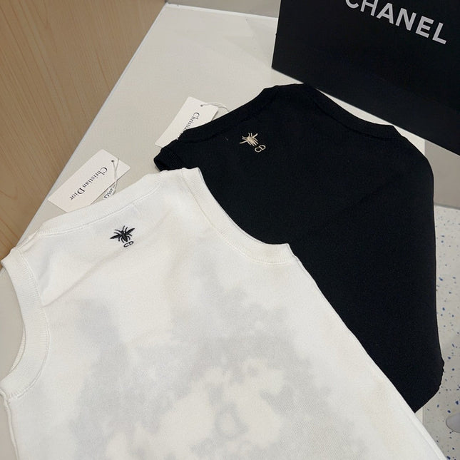 TANK TOP 639176 IN WHITE COTTON RIBBED KNIT