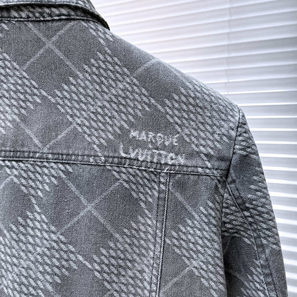 LV SHIRT JACKET IN GRAY DENIM 239127
