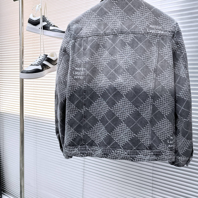 LV SHIRT JACKET IN GRAY DENIM 239127