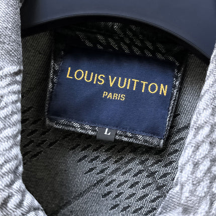 LV SHIRT JACKET IN GRAY DENIM 239127