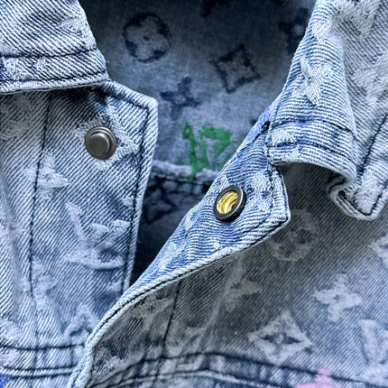 LV SHIRT JACKET IN LIGHT BLUE MONOGRAM CRAGGY DENIM 239125