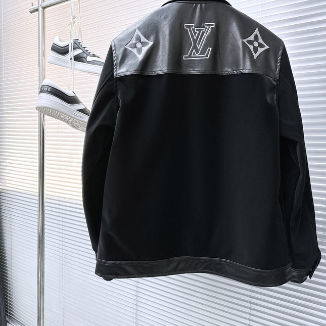 LV SHIRT JACKET IN BLACK SOFT CALFSKIN 239124