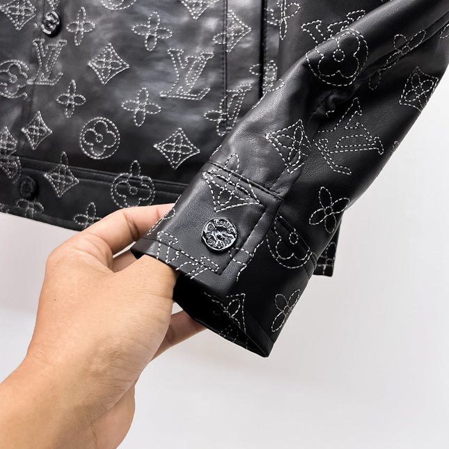 LV BLACK MONOGRAM DENIM JACKET 239528