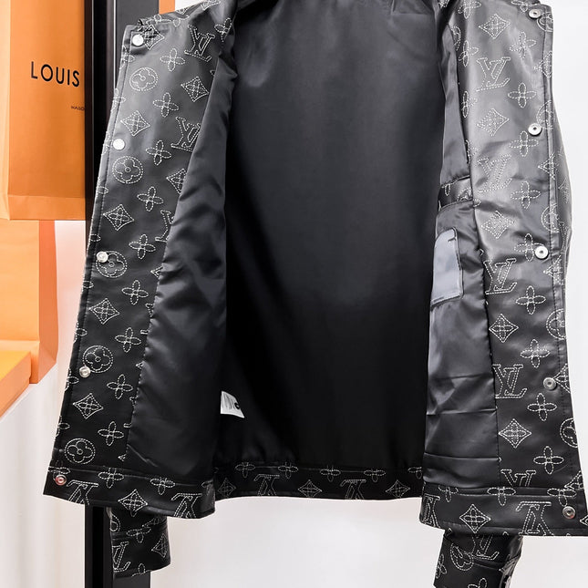 LV BLACK MONOGRAM DENIM JACKET 239528