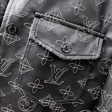 LV BLACK MONOGRAM DENIM JACKET 239528