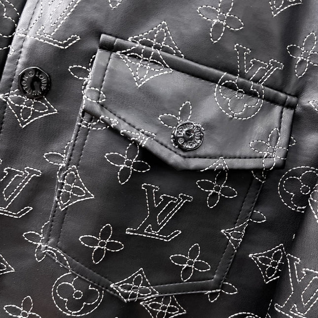 LV BLACK MONOGRAM DENIM JACKET 239528