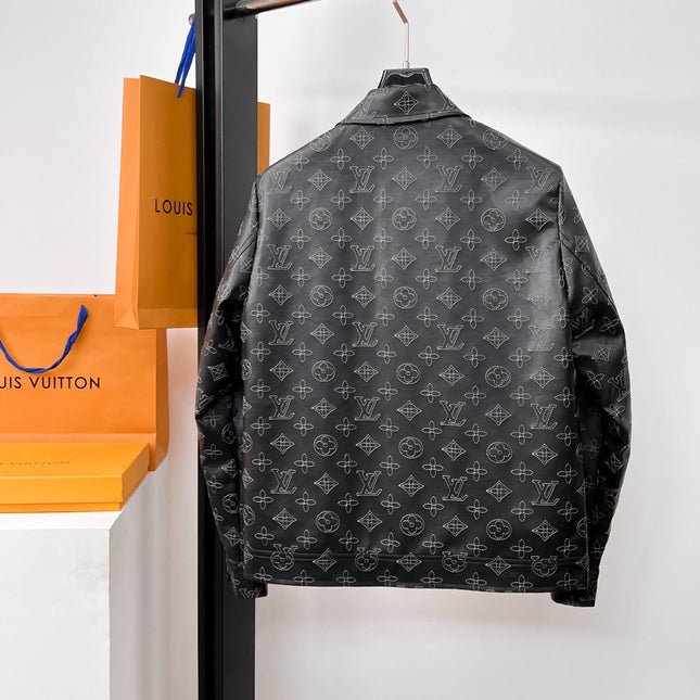 LV BLACK MONOGRAM DENIM JACKET 239528