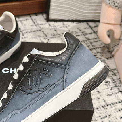 SNEAKER IN BLACK MIX COOL GRAY HAND-POLISHED CALFSKIN 977825