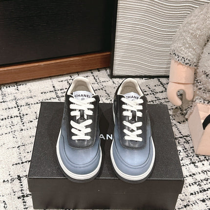 SNEAKER IN BLACK MIX COOL GRAY HAND-POLISHED CALFSKIN 977825