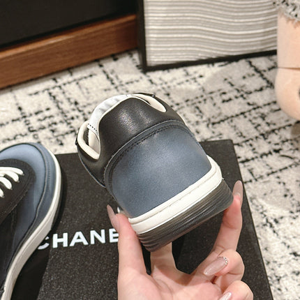 SNEAKER IN BLACK MIX COOL GRAY HAND-POLISHED CALFSKIN 977825