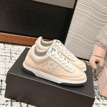 SNEAKER IN BISQUE BEIGE HAND-POLISHED CALFSKIN 977827