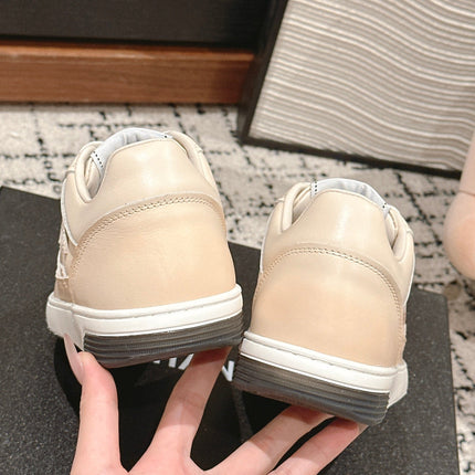 SNEAKER IN BISQUE BEIGE HAND-POLISHED CALFSKIN 977827