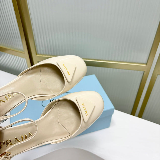 PRA MARY JANE PUMPS CREAMY WHITE CALFSKIN