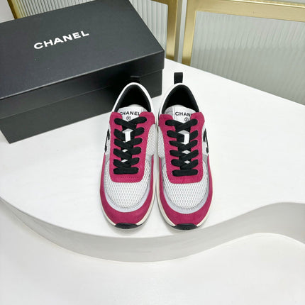 SNEAKER IN BARBIE PINK SUEDE AND GREY BREATHABLE MESH