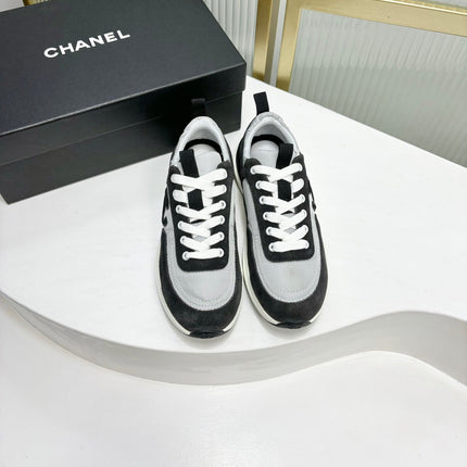 SNEAKER IN BLACK MIX GREY SUEDE