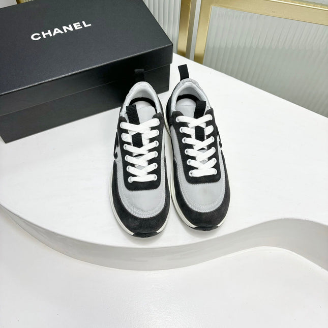 SNEAKER IN BLACK MIX GREY SUEDE