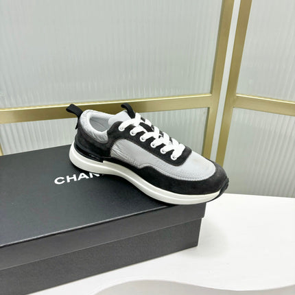 SNEAKER IN BLACK MIX GREY SUEDE