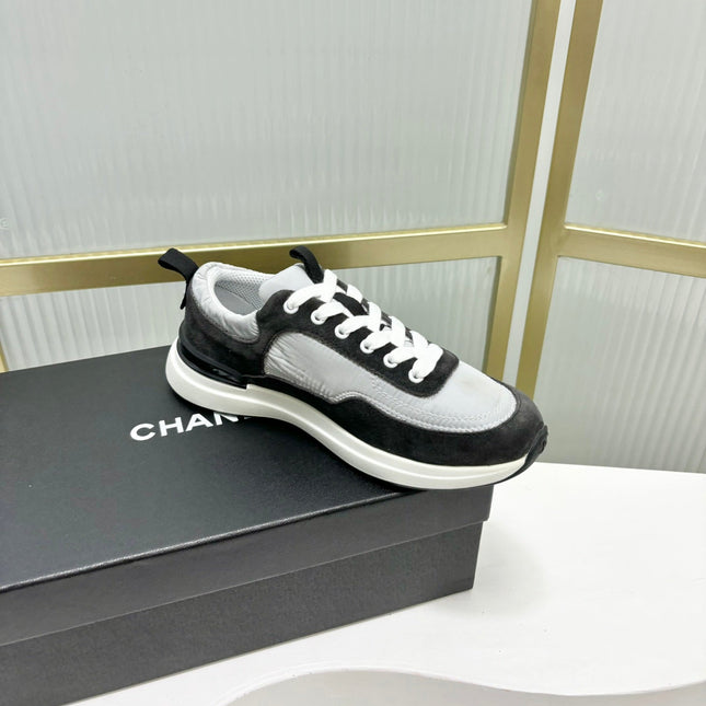 SNEAKER IN BLACK MIX GREY SUEDE