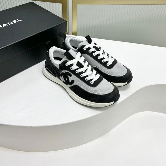 SNEAKER IN BLACK MIX GREY SUEDE