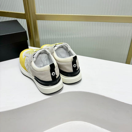 SNEAKER IN LIGHT YELLOW MIX GREY SUEDE
