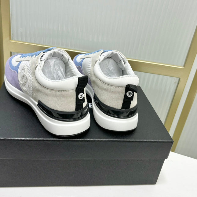 SNEAKER IN AMETHYST PURPLE MIX GREY SUEDE