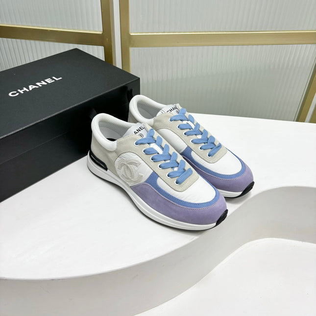 SNEAKER IN AMETHYST PURPLE MIX GREY SUEDE