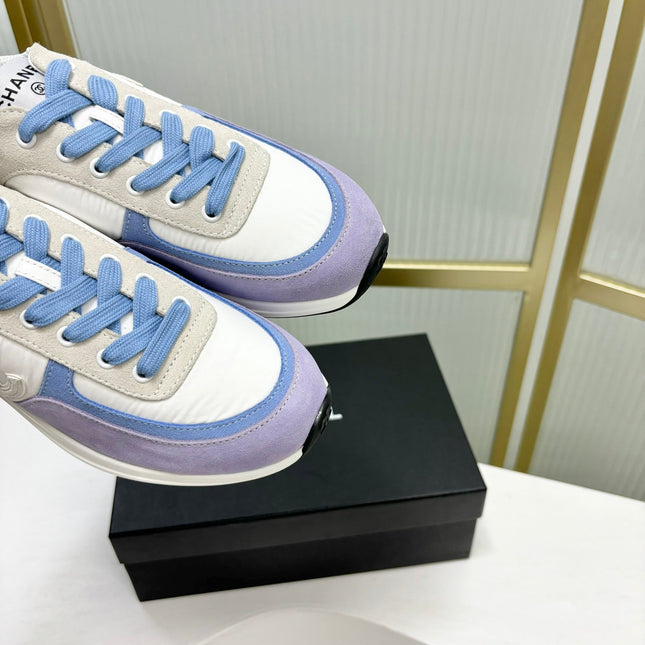 SNEAKER IN AMETHYST PURPLE MIX GREY SUEDE