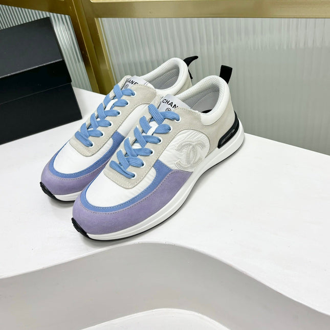 SNEAKER IN AMETHYST PURPLE MIX GREY SUEDE