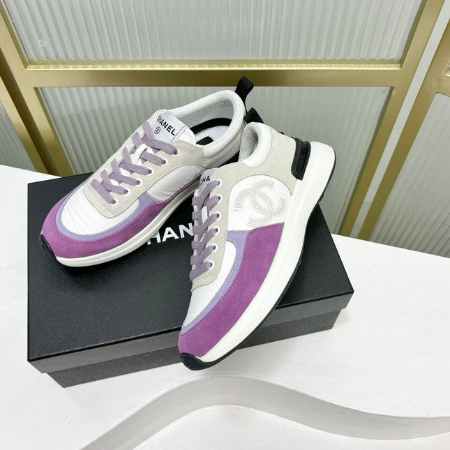 SNEAKER IN VIOLET MIX GREY SUEDE