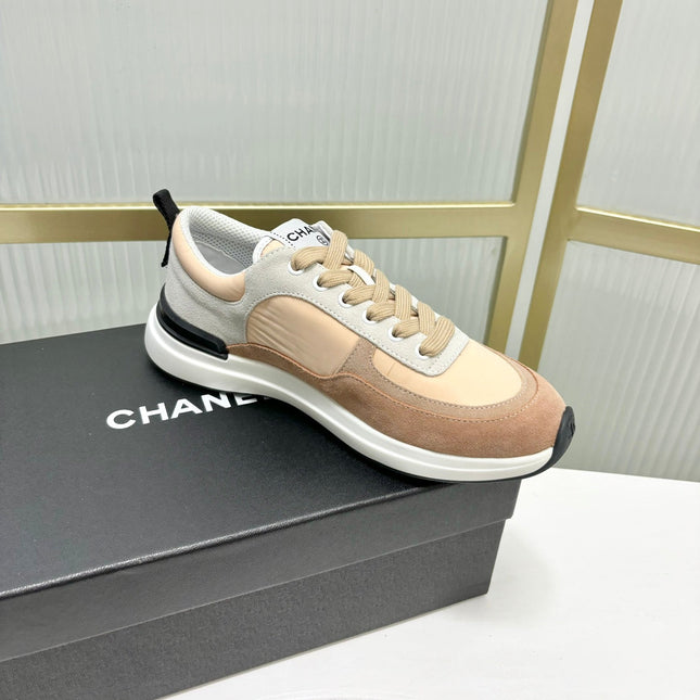 SNEAKER IN CAMEL BROWN MIX BISQUE CREAM SUEDE