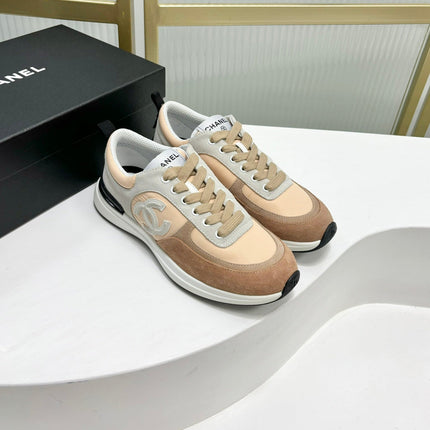 SNEAKER IN CAMEL BROWN MIX BISQUE CREAM SUEDE