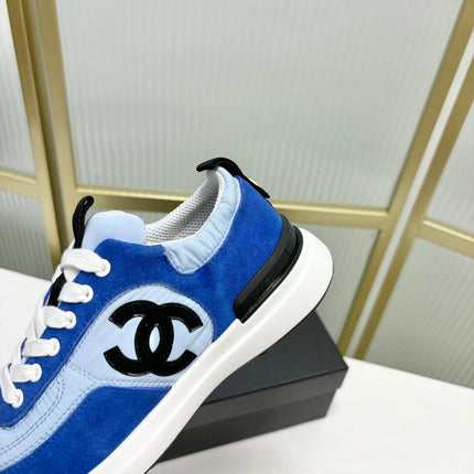 SNEAKER IN SKY MIX COBALT BLUE SUEDE