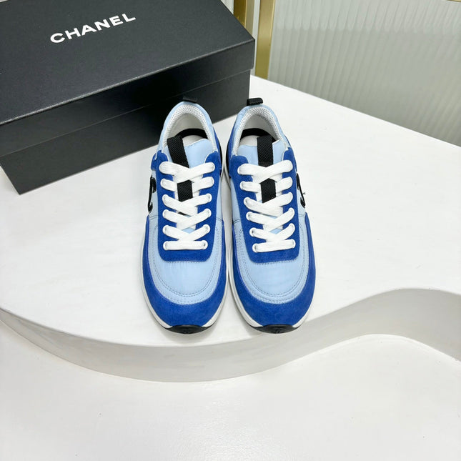 SNEAKER IN SKY MIX COBALT BLUE SUEDE