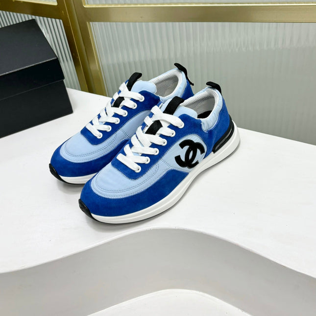 SNEAKER IN SKY MIX COBALT BLUE SUEDE