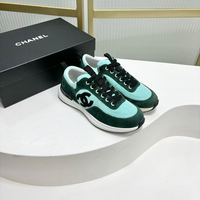 SNEAKER IN GREEN MINT MIX FOREST GREEN SUEDE