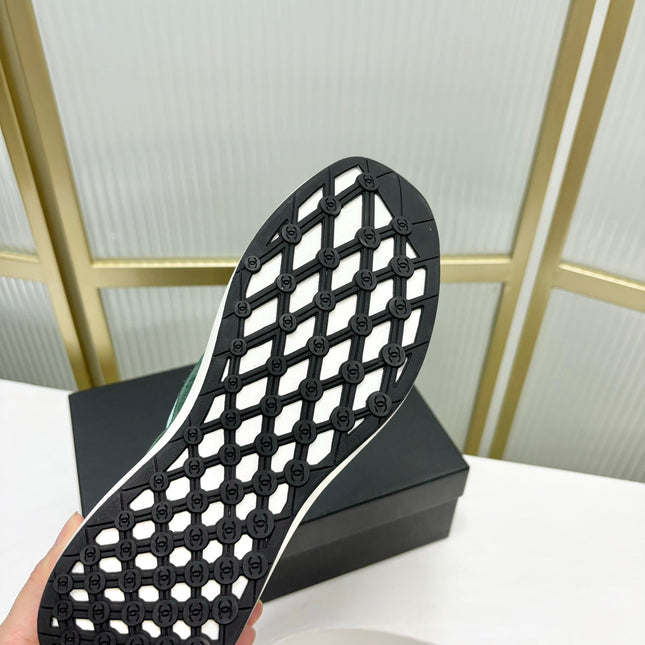 SNEAKER IN GREEN MINT MIX FOREST GREEN SUEDE