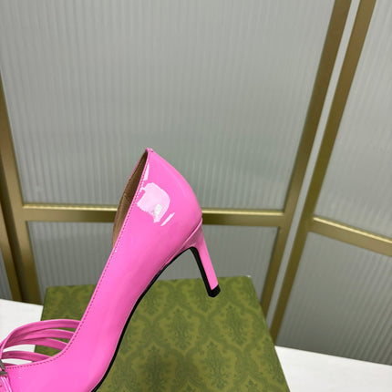 HIGH PUMP 6 CM IN FUSCIA PINK CALFSKIN