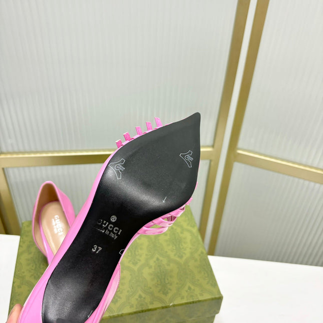 HIGH PUMP 6 CM IN FUSCIA PINK CALFSKIN