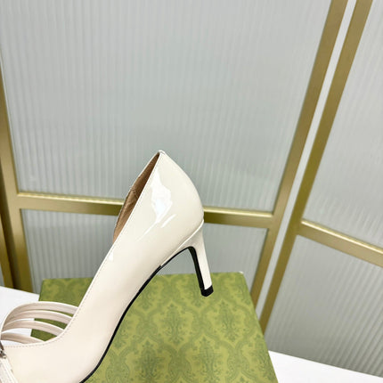HIGH PUMP 6 CM IN WHITE CALFSKIN